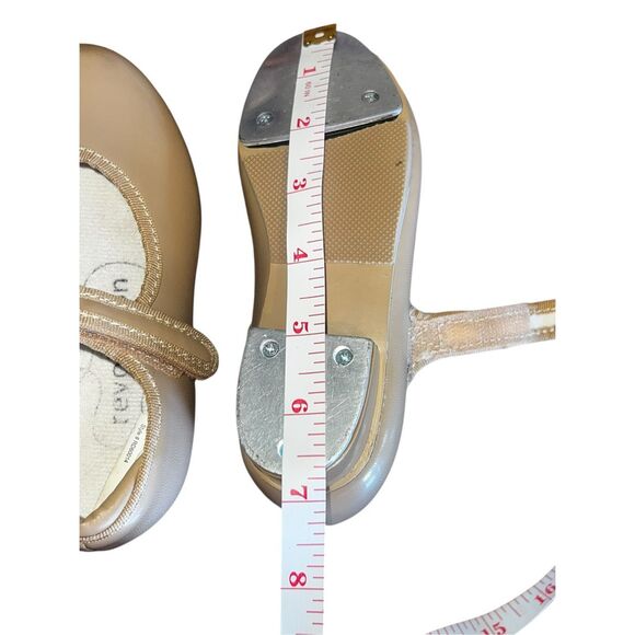 Revolution kids girls12.5C tan dance tap jazz recital shoes Maryjane - Picture 9 of 9